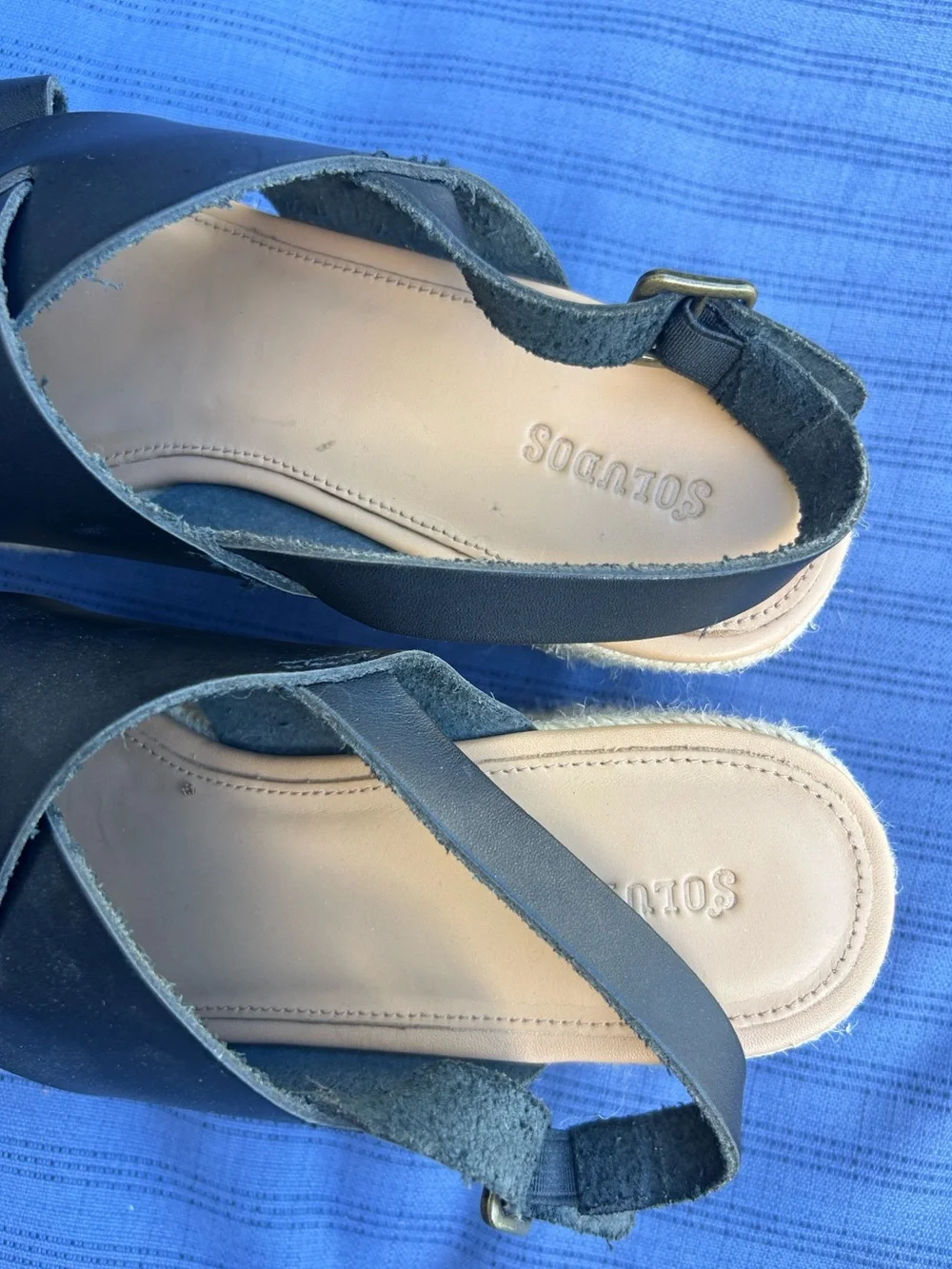 Soludos Amalfi Platform Heel Espadrille Sandals Size 10